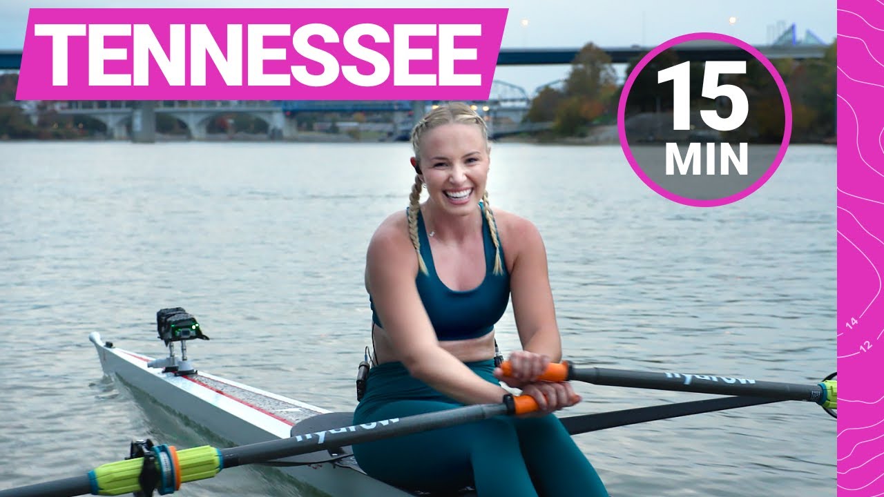 15-Minute Intense Rowing Workout on the Tennessee River