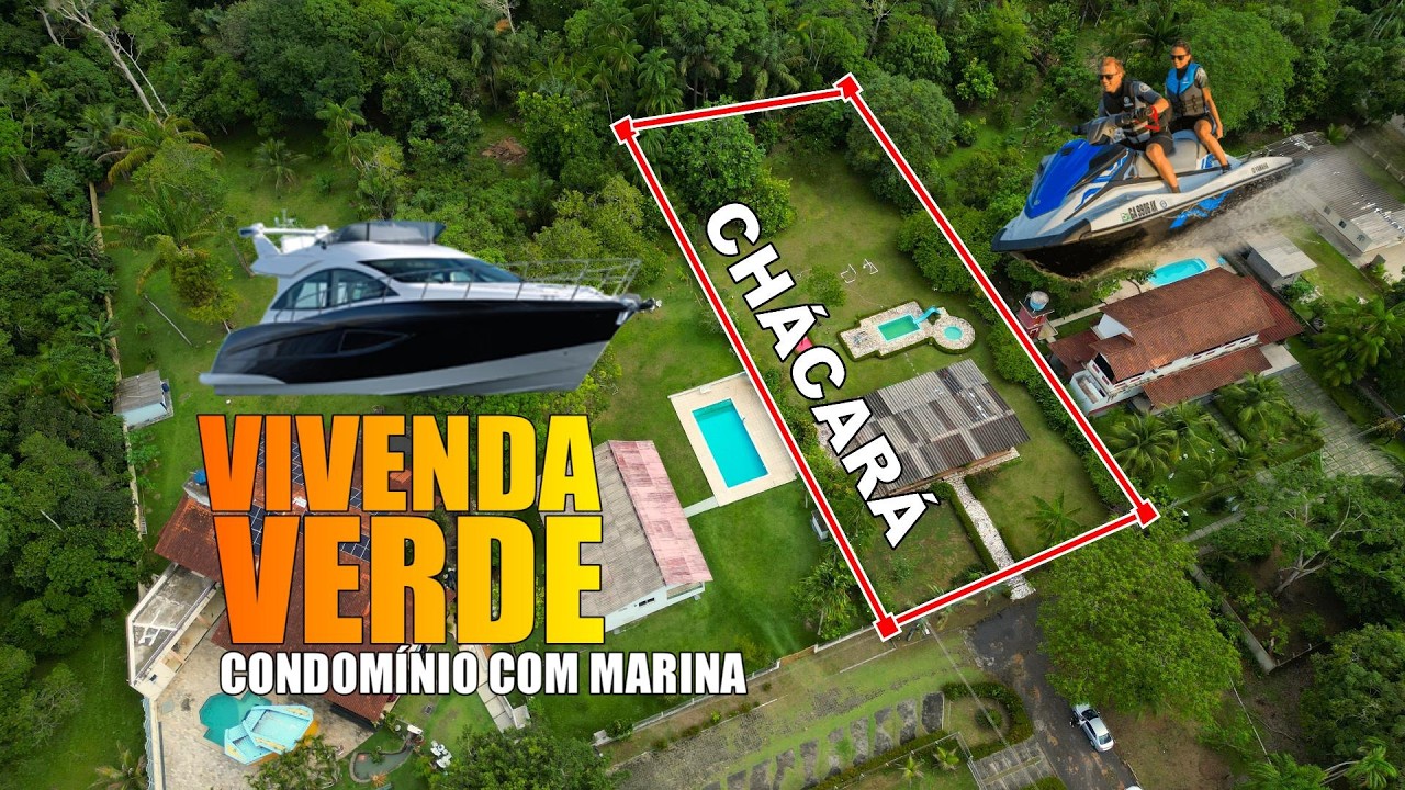 Condomínio Vivenda Verde, Chácara 2.100m², Condomínmio com Rampa Embarque desembarque Rio