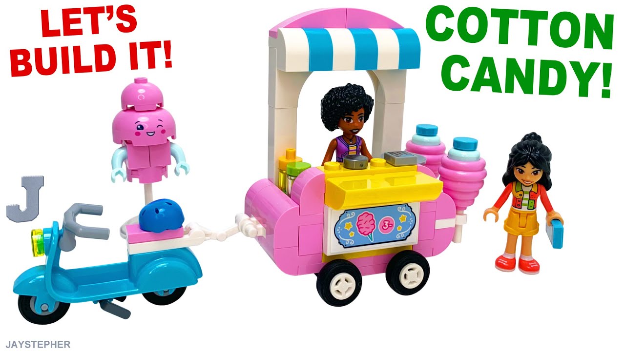 LEGO Friends 2025 Cotton Candy Stand & Scooter 42643 Unboxing, Build, & Review