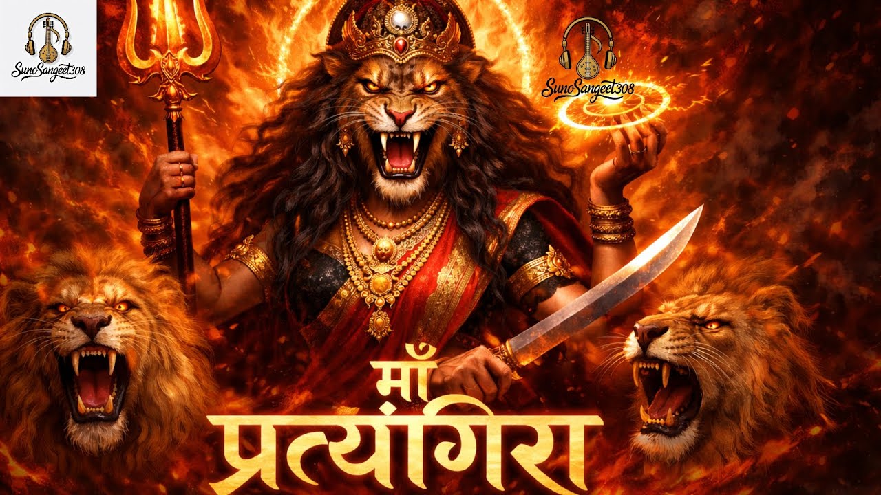 Maa Pratyangira Devi Bhajan | Atharva Veda Shakti | Ugra Raksha Stuti | Powerful Devi Song