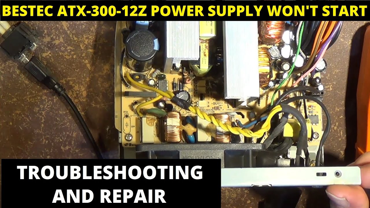 Troubleshooting and repairing a Bestec ATX-300-12Z PSU that won't power on