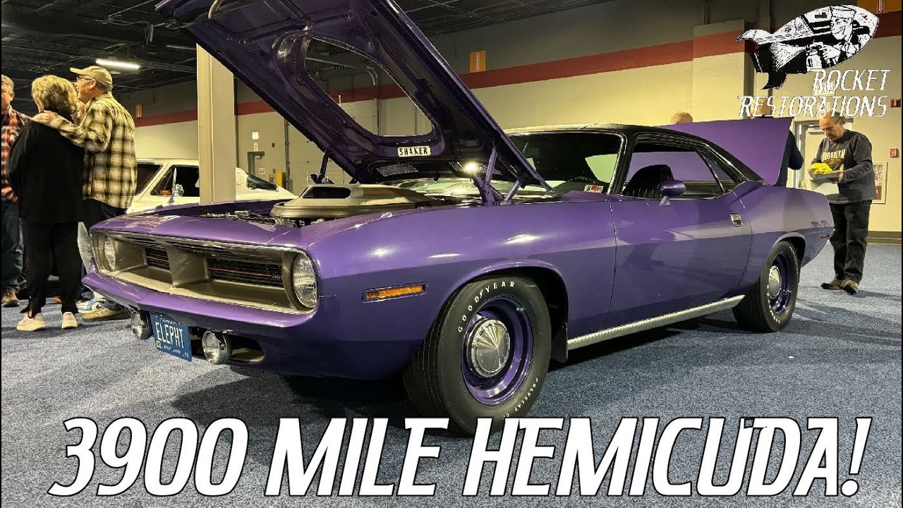 Выживший Plymouth Hemicuda 1970 года выпуска, эталонный уровень, из программы сертификации винтаж...