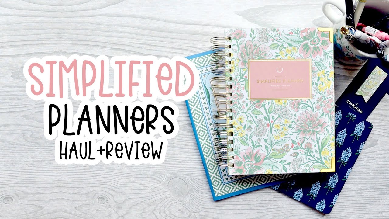 SIMPLIFIED PLANNERS | Daily, Monthly, Accessories, Weekly Comp., New Paper | HanCanPlan