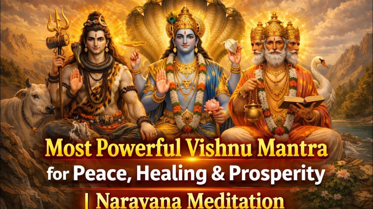 Most Powerful Vishnu Mantra for Peace, Healing & Prosperity | Narayana Meditation