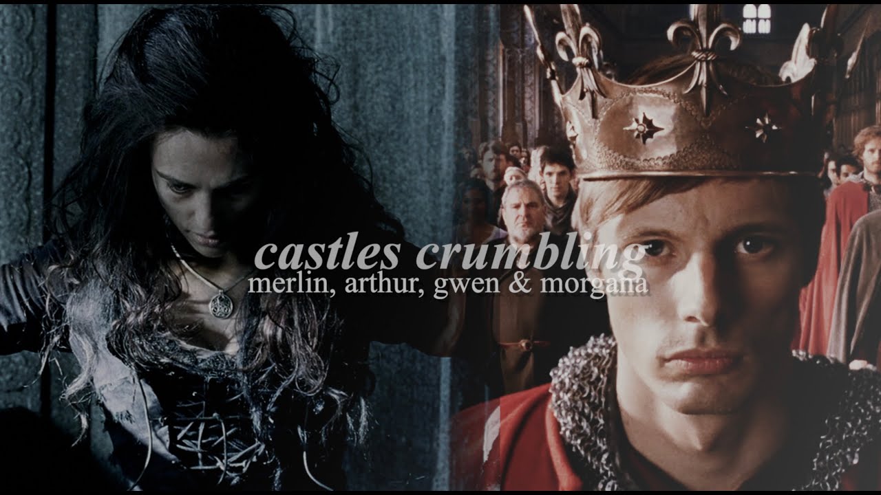 merlin, arthur, gwen & morgana | castles crumbling