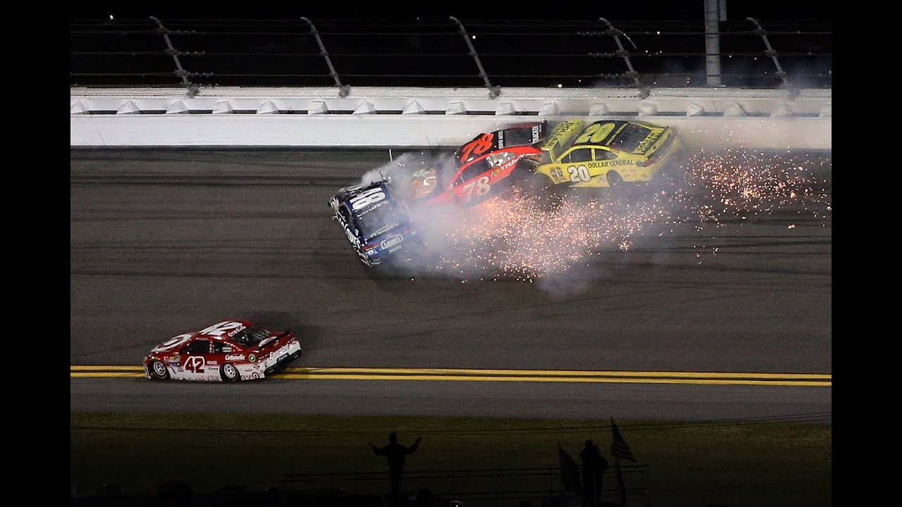Nascar - 2016 - Daytona - Can-Am Duels - Crash Compilation (Original Sound - No Music)