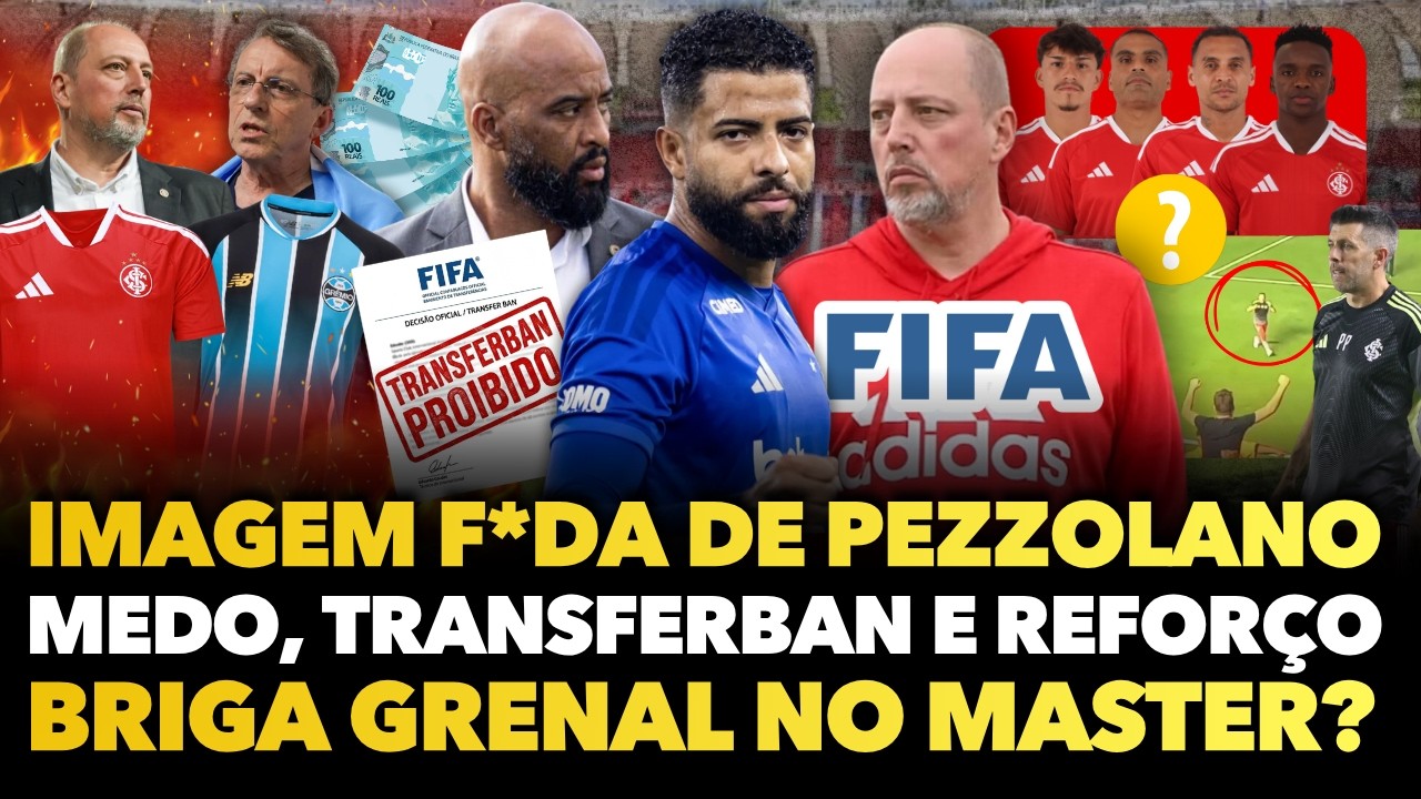 🚨⚠️🔥IMAGEM FANTÁSTICA DE PEZZOLANO MOSTRADA, MEDO NO TRANSFERBAN, REFORÇO PERTO, GRÊMIO “VETA” INTER