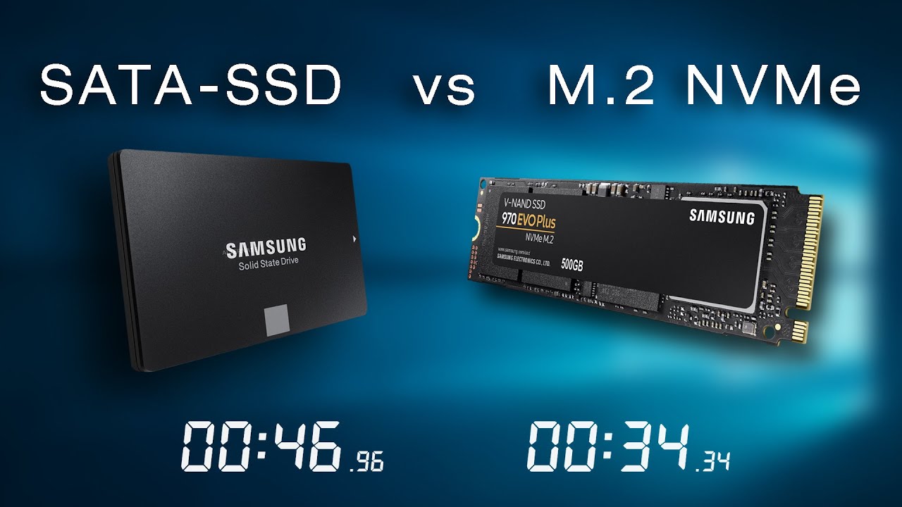 Samsung 860 EVO SSD vs 970 EVO M.2 NVMe