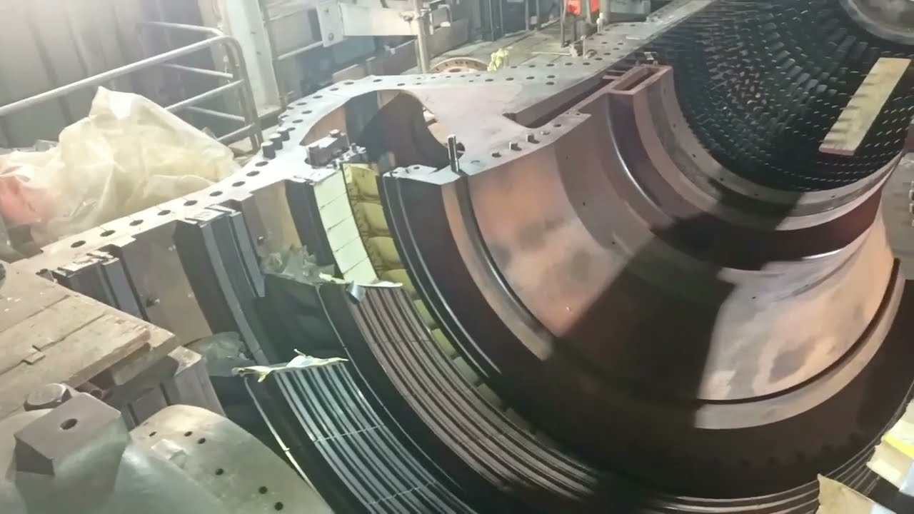 GE 9FA GAS TURBINE exhaust frame and bearing #2