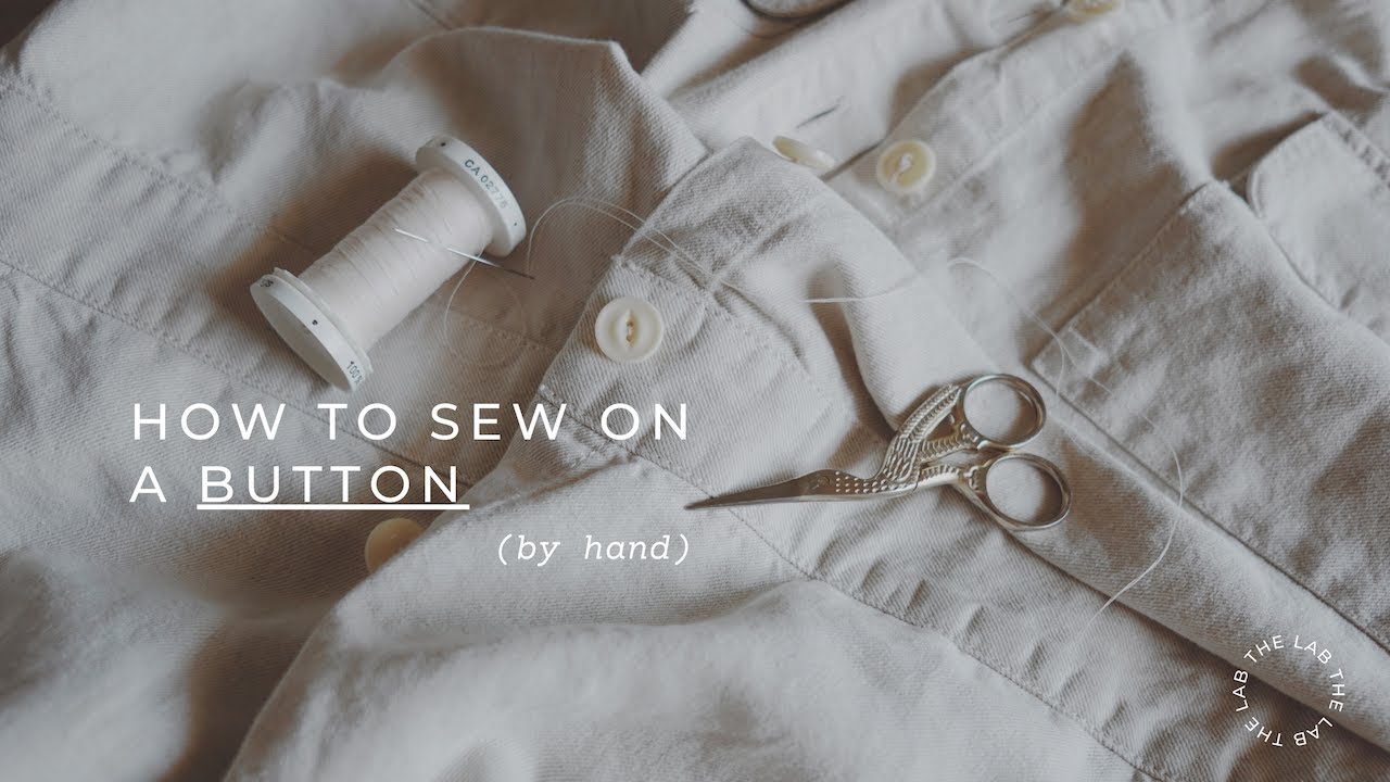 Sew On A Button With Me | Real Time Relaxing Mending
