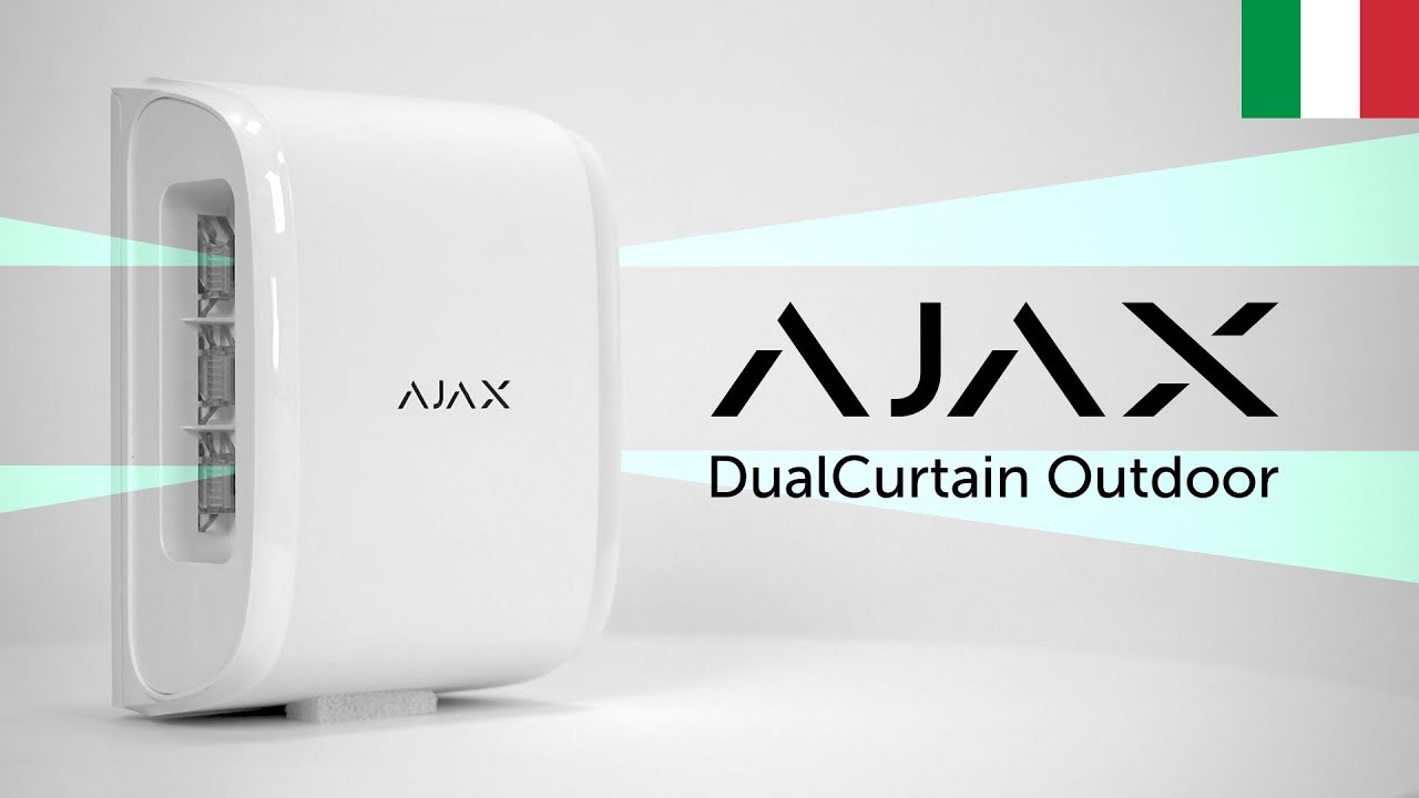 AJAX DualCurtain Outdoor | Rilevatore di Movimento per uso Esterno a Tenda Bidirezionale