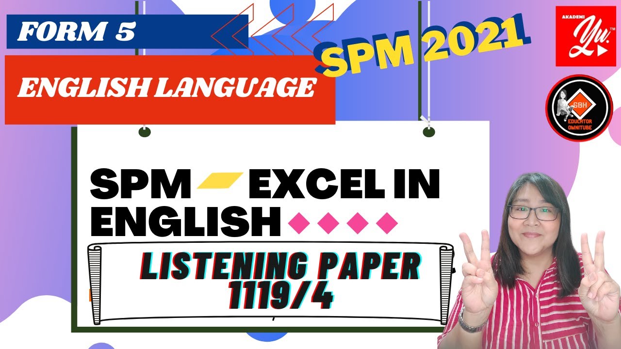 English Language - SPM Listening Paper (1119/4)