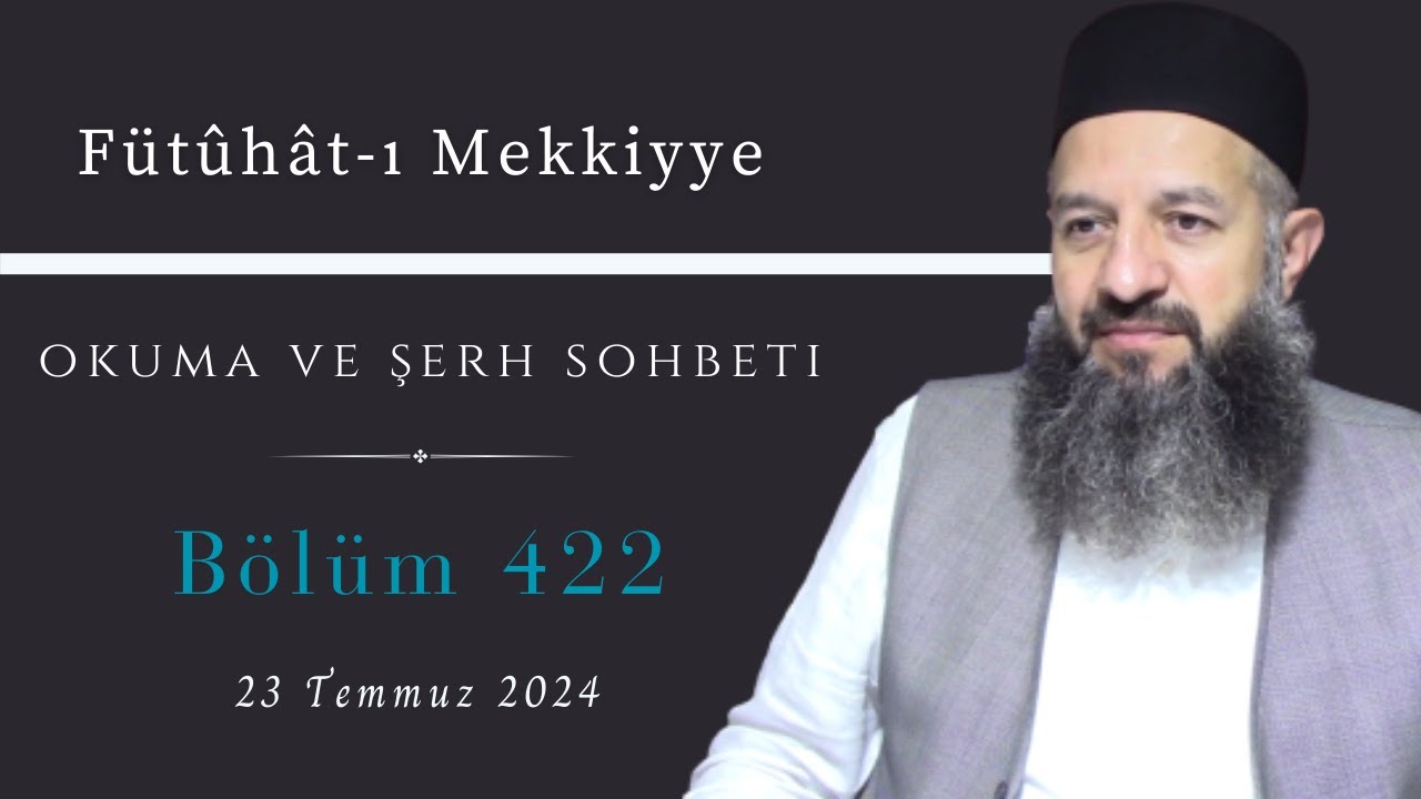 Fütûhât-ı Mekkiyye -  (1. Cilt)  -  422.  Bölüm  -   Okuma ve Şerh Sohbeti