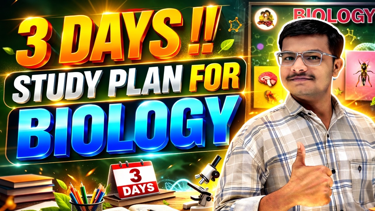 Three Days Study Plan For Biology | Strategy For Biology HSC Board Exam | Schedule For Biology Paper