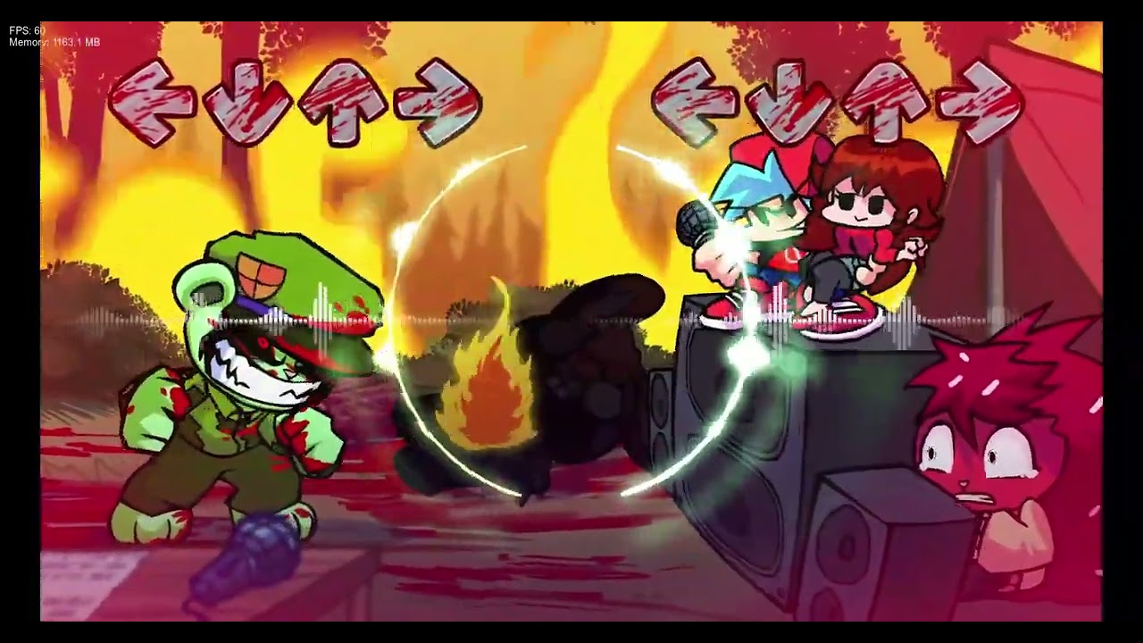 OverKill - Friday Night Funkin' VS Flippy Flipped Out V1- [FULL SONG] - (1 HOUR)