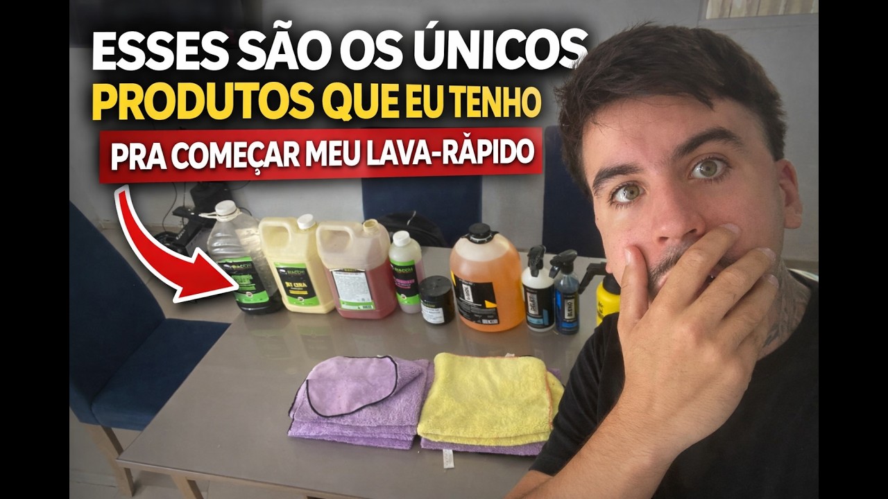COMEÇANDO LAVA RÁPIDO DO ZERO (MEU INICIO)