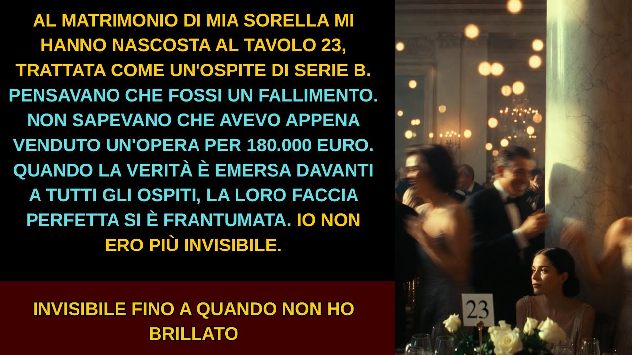 Al matrimonio di sua sorella mi ha ignorata tutta la sera — poi hanno applaudito solo per me