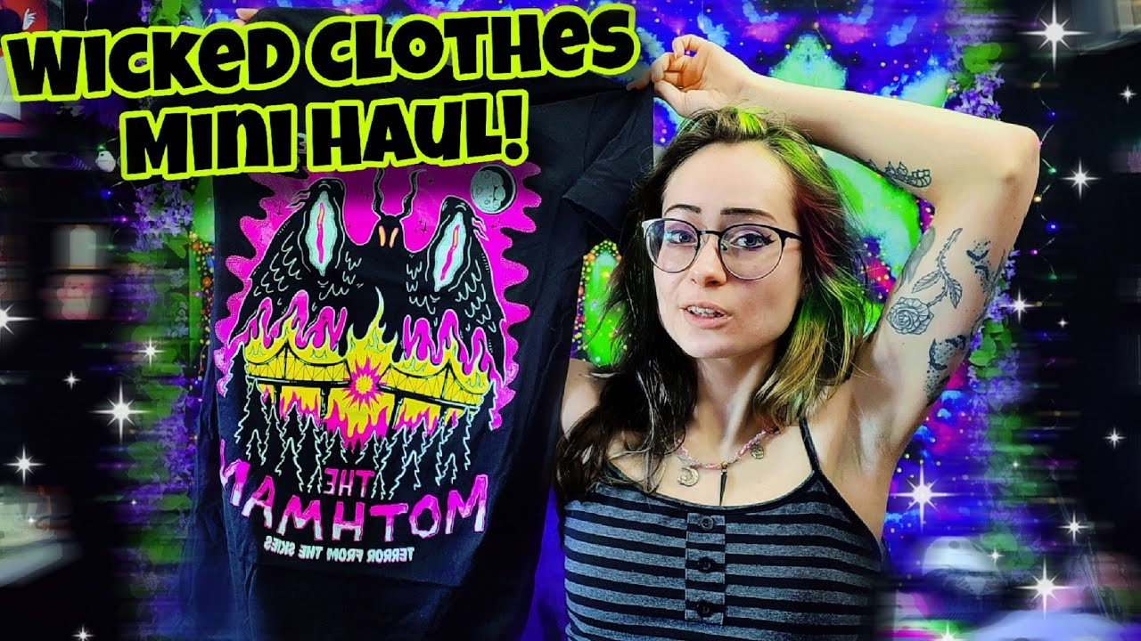 Wicked Mini Haul & Review From Wicked Clothes 2024 | 2 T-shirts & a Ton of Stickers! | Astral Artist