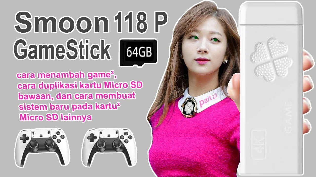 cara membuat kartu duplikat dan menambah game pada Smoon 118P