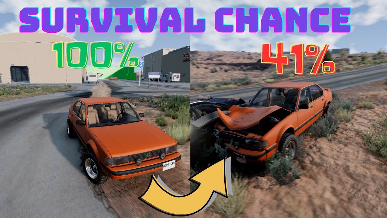 Realistic Survival Chance Crashes #2  BeamNG drive