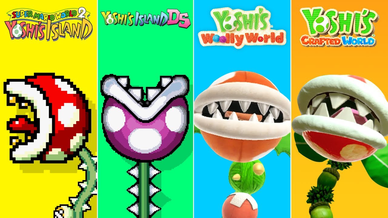 Evolution of Naval Piranha in Yoshi Games (1995-2022)