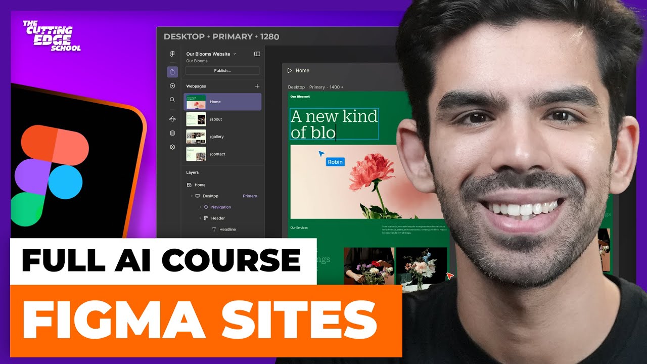 Figma Sites UX Design & No Code Tutorial - Figma AI Course
