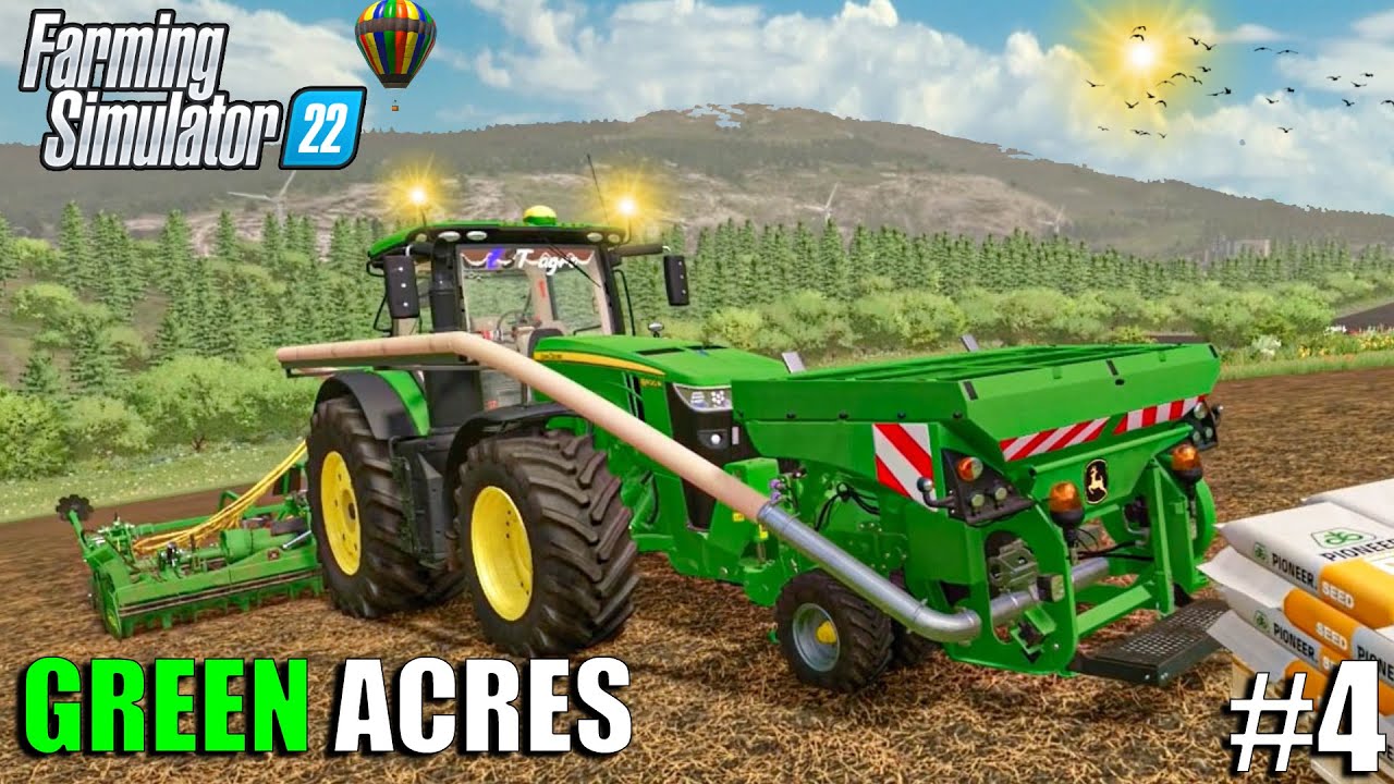 AIR DRILLING CARROTS and SELLING COMPOST | GREEN ACRES | Farming Simulator 22 - Episode 4