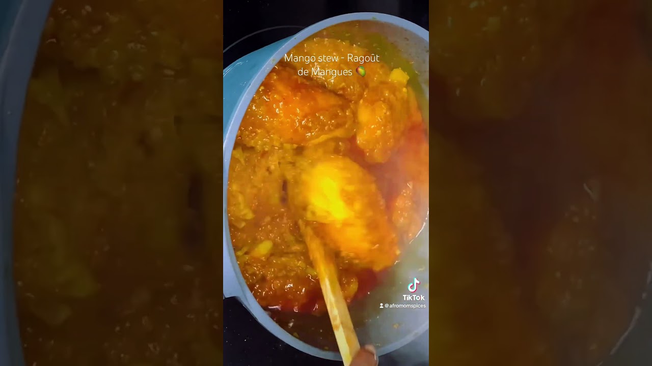 La fameuse sauce mangue de la Guin&eacute;e (Mangu&eacute; sauce)  #guineanfood #africanfood #shortsafrica