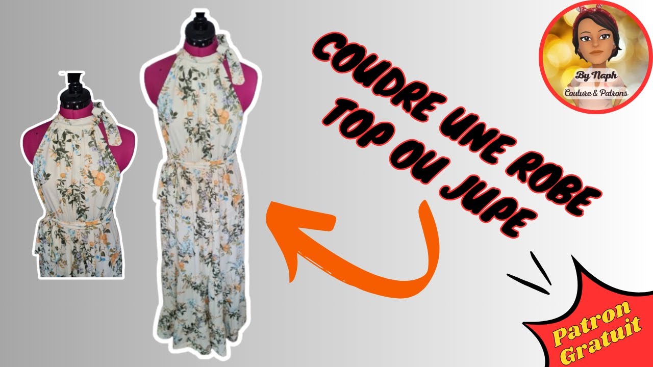 Coudre une Robe/Top ou Jupe 💖*PATRON 38-40 OFFERT*💖 -  GRATUIT - Col américain (multilingue) VESTIDO
