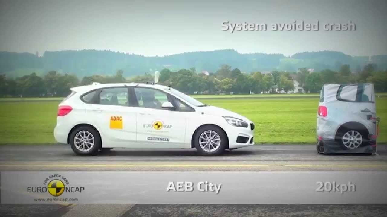 BMW 2 Series Active Tourer AEB City Test - Active Guard