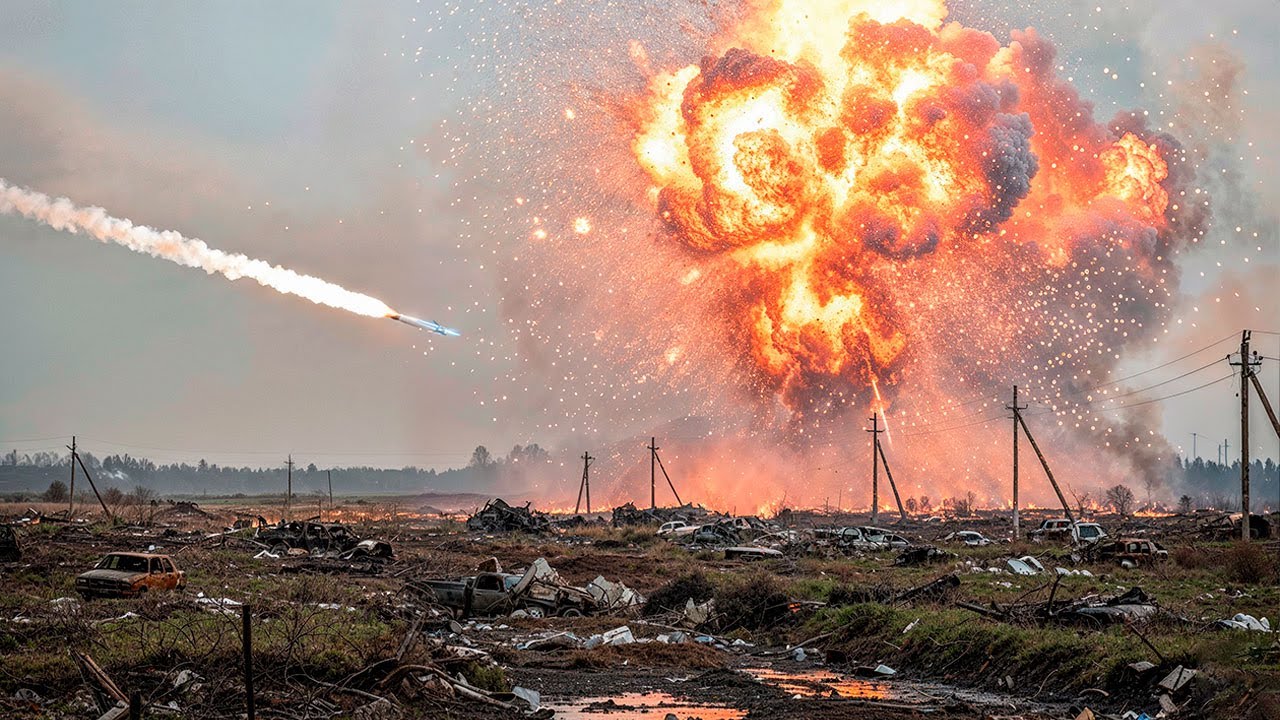 MiG-29 Entra al Infierno y Vaporiza Nido de Drones Rusos
