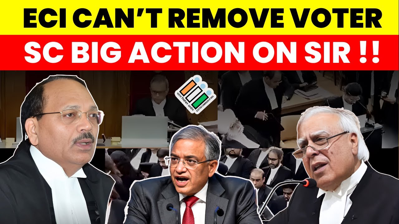 MILORD! ECI CAN'T REMOVE VOTER.....WHY NAME EXCLUDED? SC BIG ACTION ON SIR #supremecourtofindia