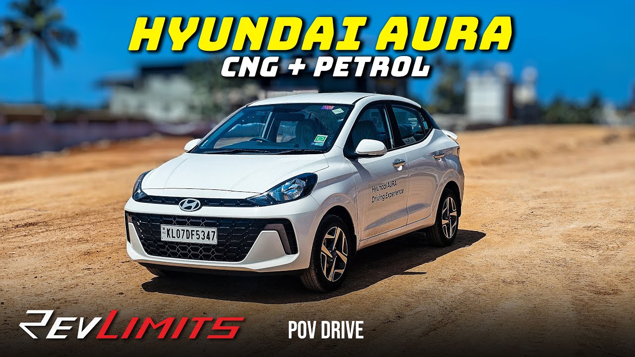 2025 Hyundai Aura 1.2 Bi-Fuel (CNG) SX MT | #POVDrive #255 | RevLimits | Efficient Yet Stylish!