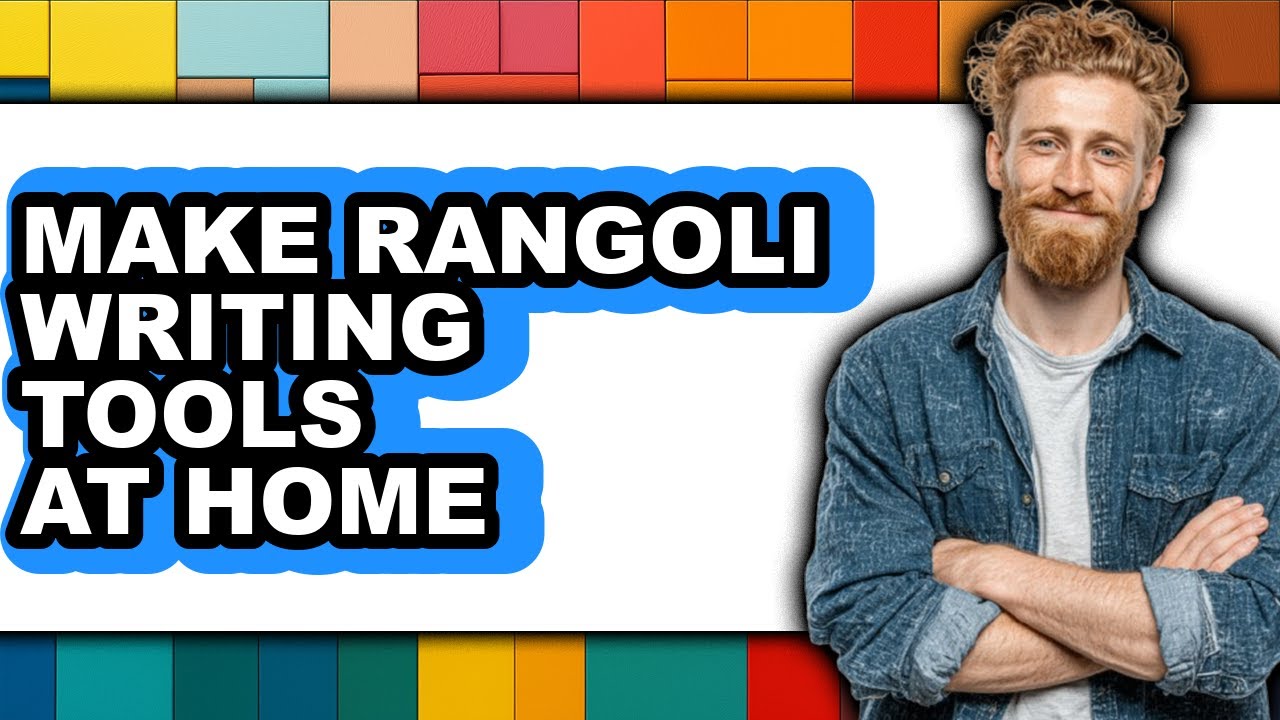 How to Make Rangoli Writing Tools at Home (updated)