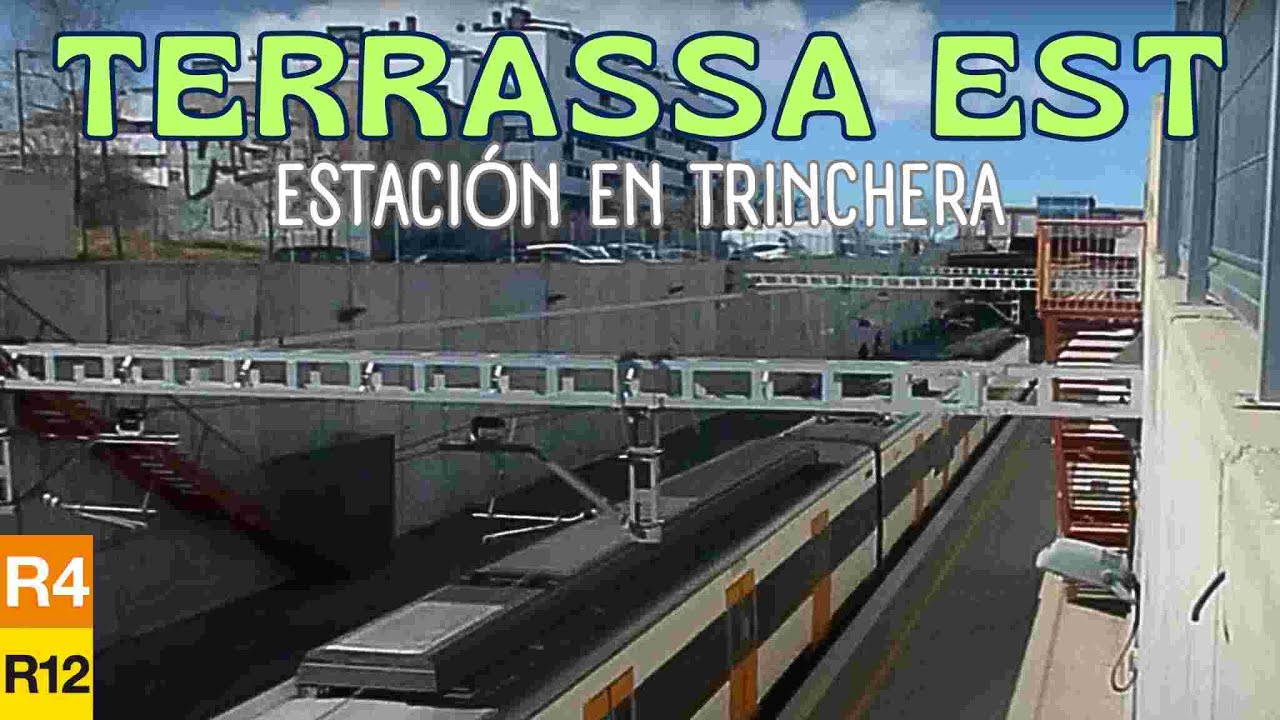 Trenes RODALIES RENFE líneas R4 y R12 en la estación TERRASSA EST