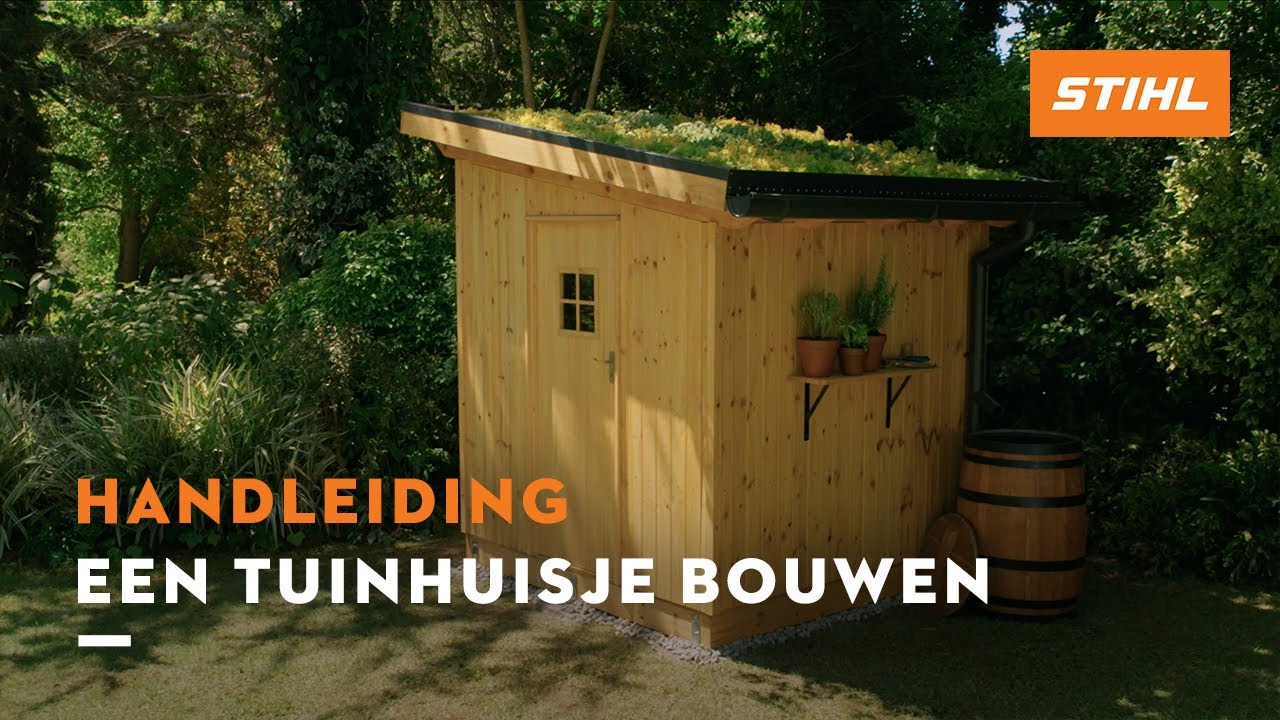 Een tuinhuisje bouwen - STIHL DIY Projecten