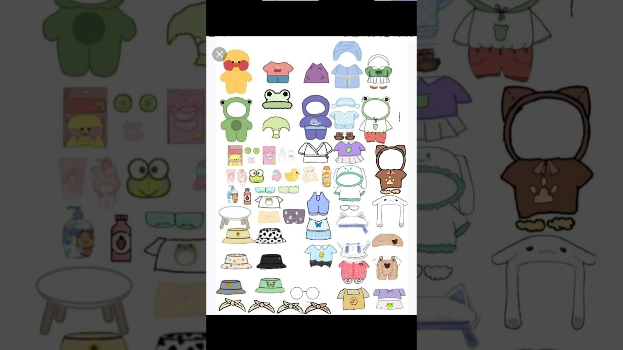 ropas para tu patito de papel💐