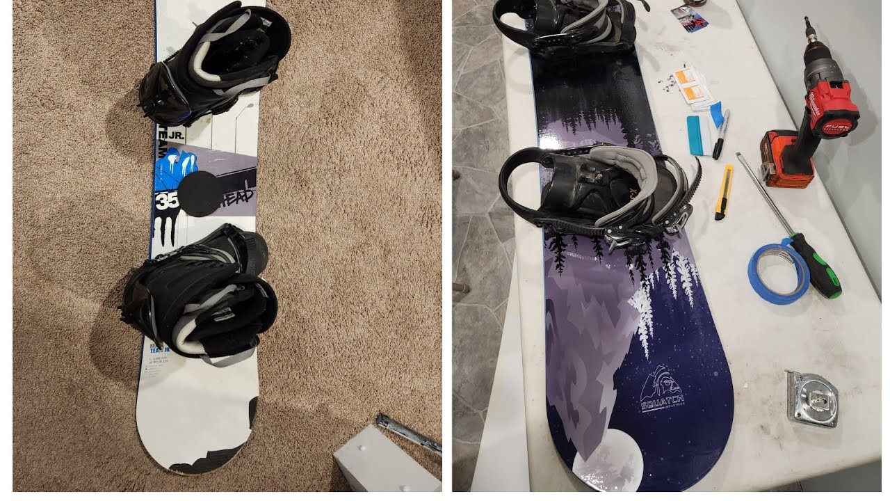 changing topsheet on snowboard