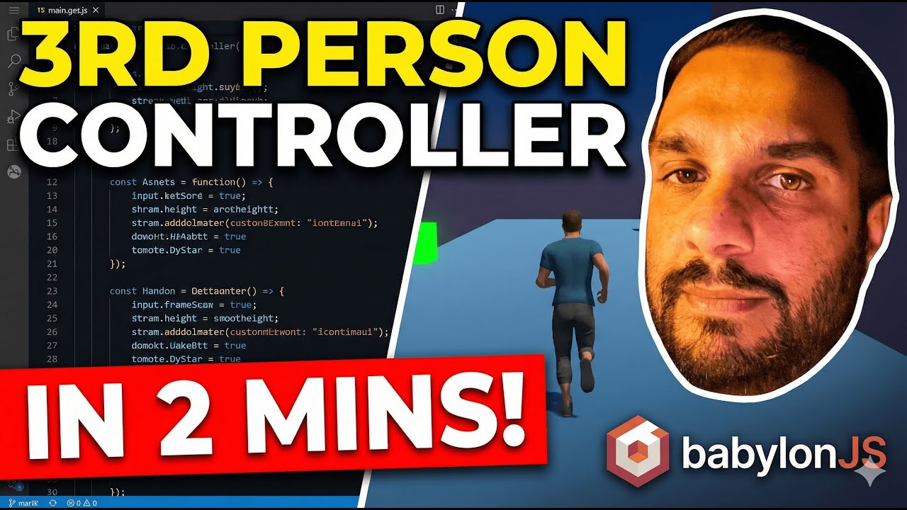 Build a 3rd Person Controller in 2 Minutes (BabylonJS)
