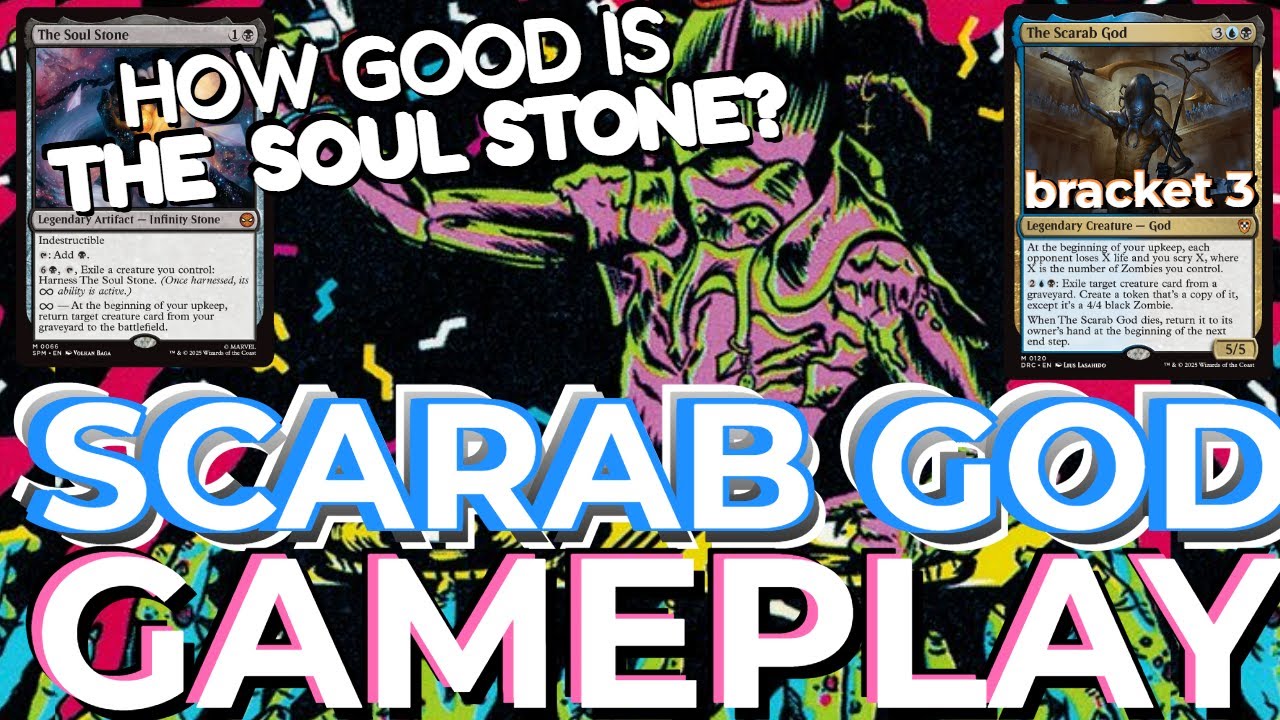 How Good is THE SOUL STONE? Scarab God EDH Gameplay vs Muldrotha, Emmara, Ragost MTG Deck Tech Guide