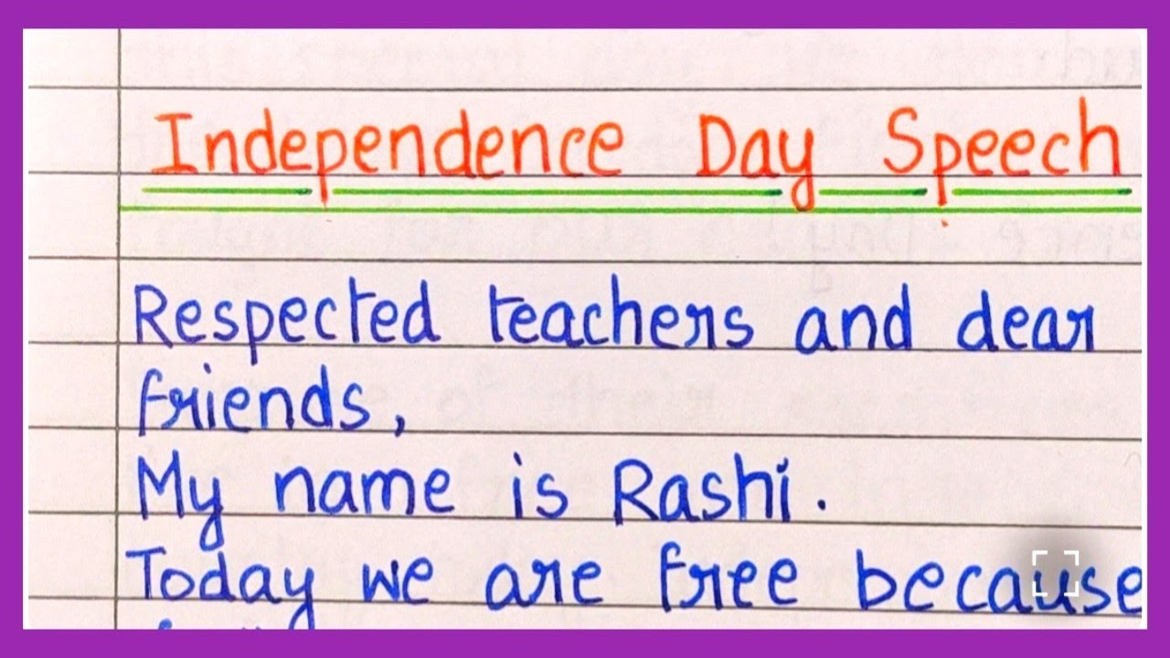 15 August Speech in English | Independence Day 2025 Speech | Speech on Independence Day