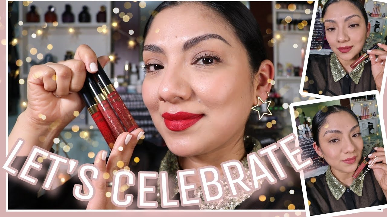 BURNT CONFETTI 💋 WINE CHEERS 🥂 RED JOY Colección Let's Celebrate Studio Look Cyzone C17 BELCORP 2023