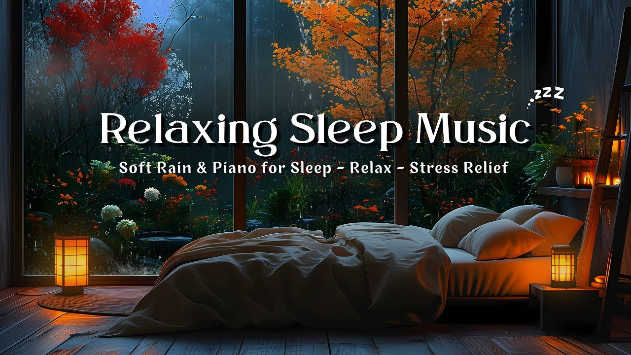 🌙 Rainy Night Ambience & Piano 🌧️ Deep Sleep Sounds for Calm Mind, Healing Dreams & Stillness 😴