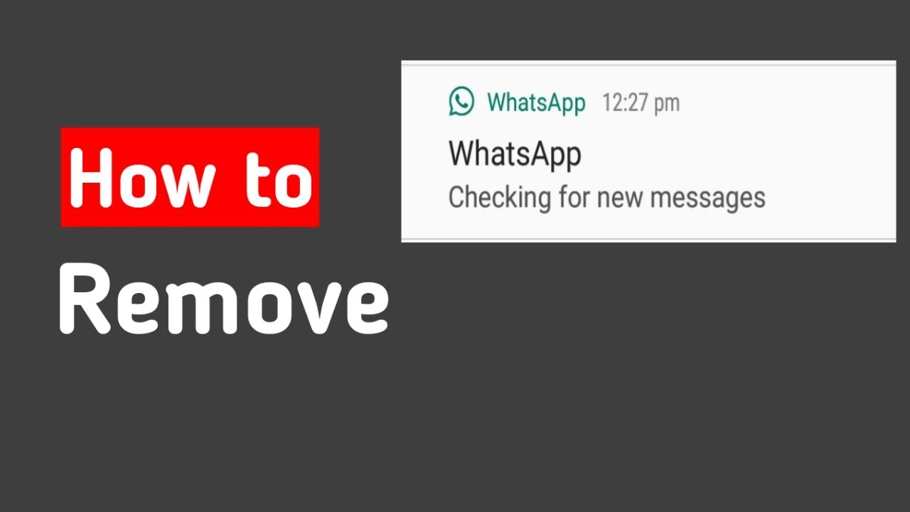 WhatsApp checking for new messages
