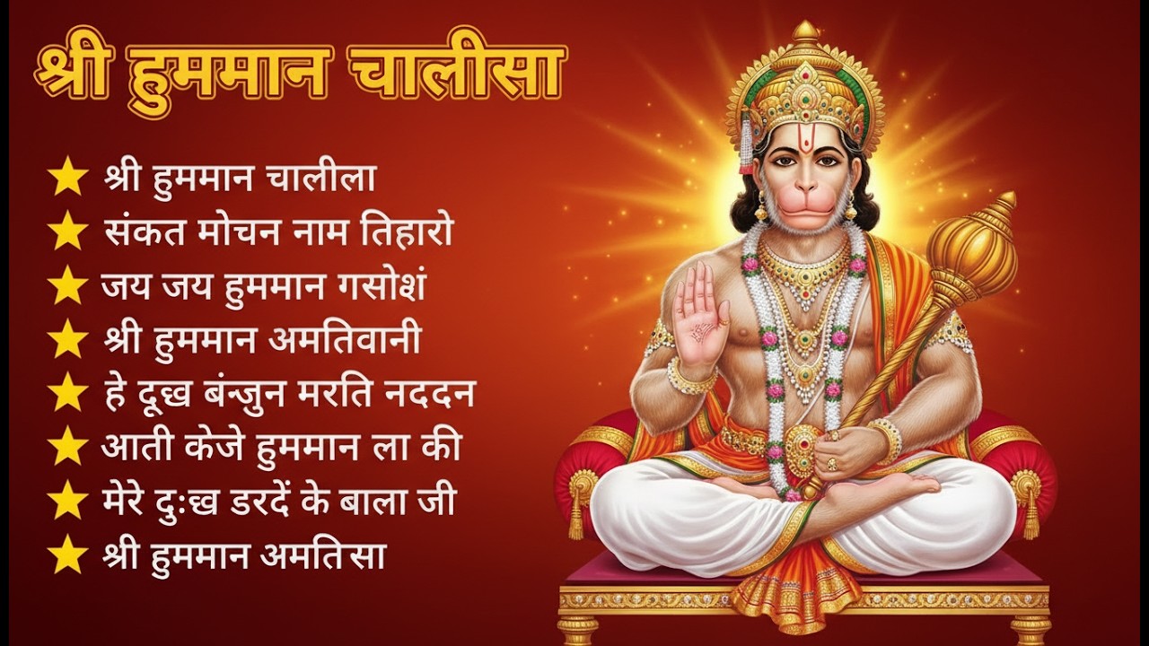 श्री हनुमान चालीसा 🌺🙏 shree hanuman chalisa original video 🙏🌺 gulshan kumar hariharan full hd