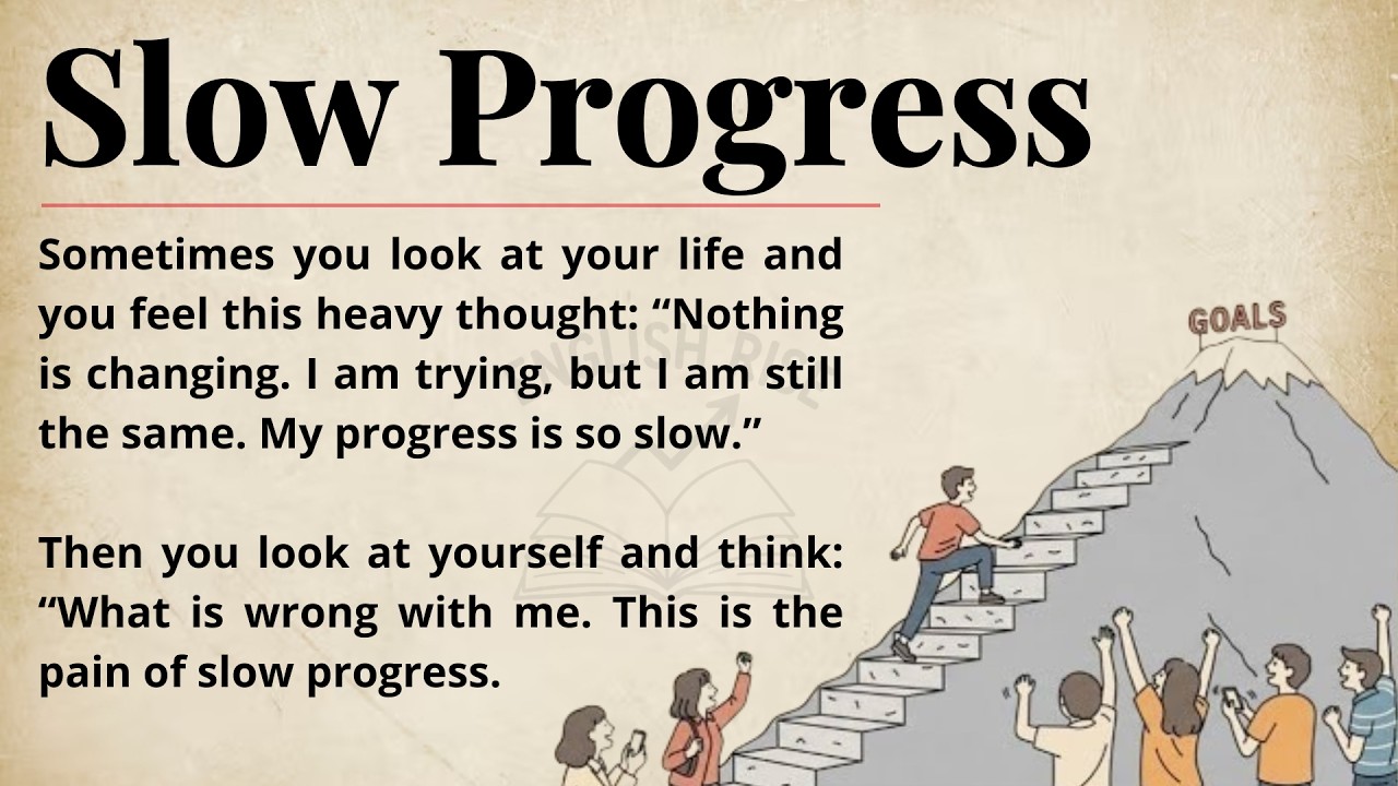 Slow Progress || Improve Your English Fluency || Graded Reader