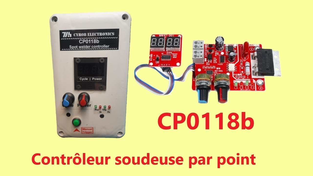 Cyrob : CP0118b, contrôleur soudeuse par point VEVOR