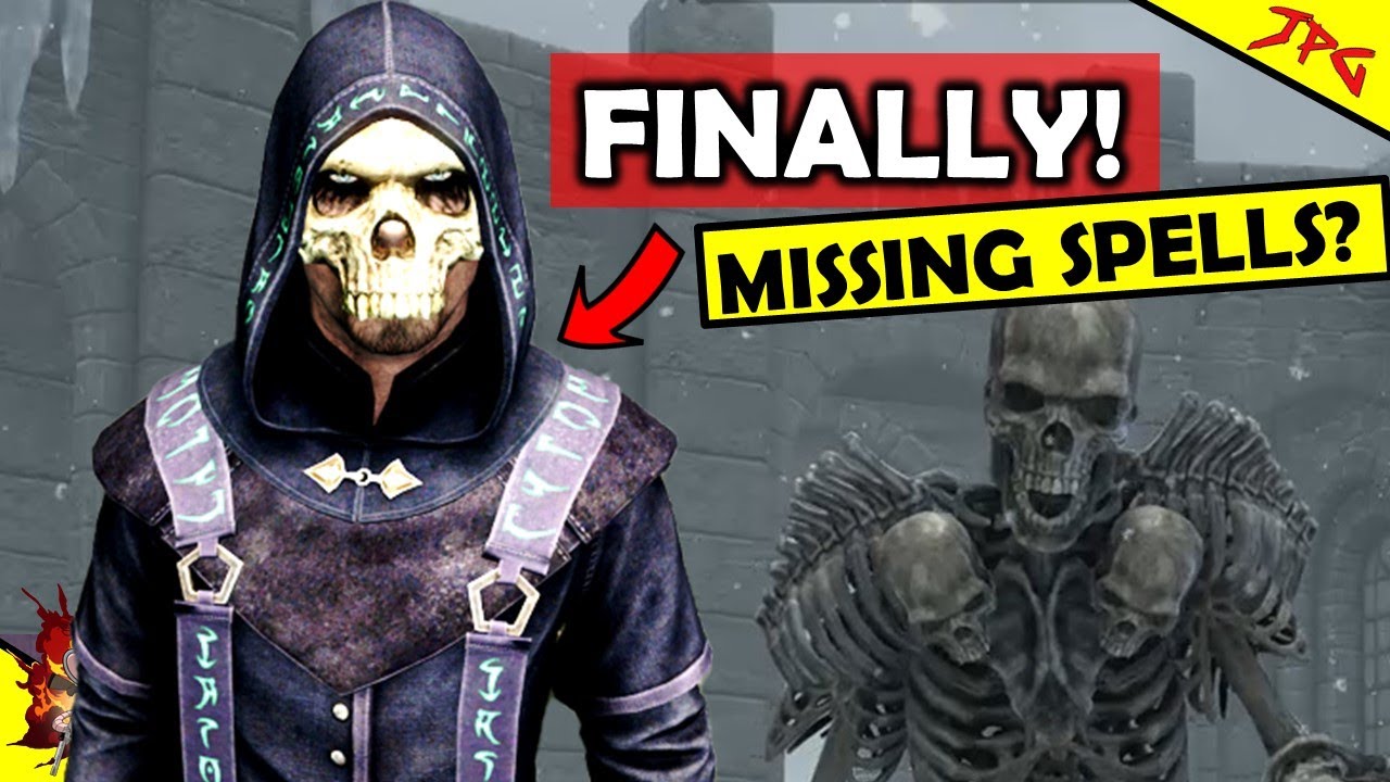 ГИД по некромантии Skyrim V2: Элитные одеяния некроманта с капюшоном и маской! Утерянные заклинан...