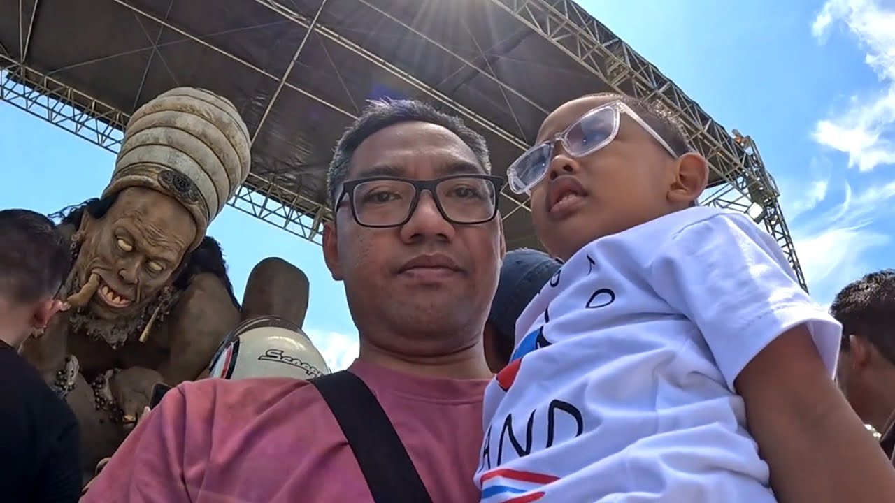 Ogoh Ogoh HUT Kota Gianyar 2025. Tulak Tunggul - Tampaksiring & Batan Merem - Tegallalang. Vlog 252