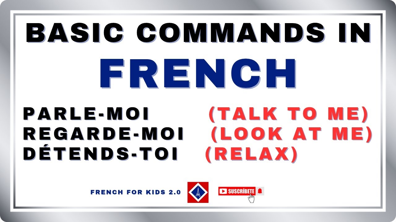 Commands in FRENCH | Basic French | French for kids 2.0